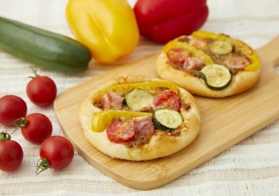 夏野菜カレーのフォカッチャ