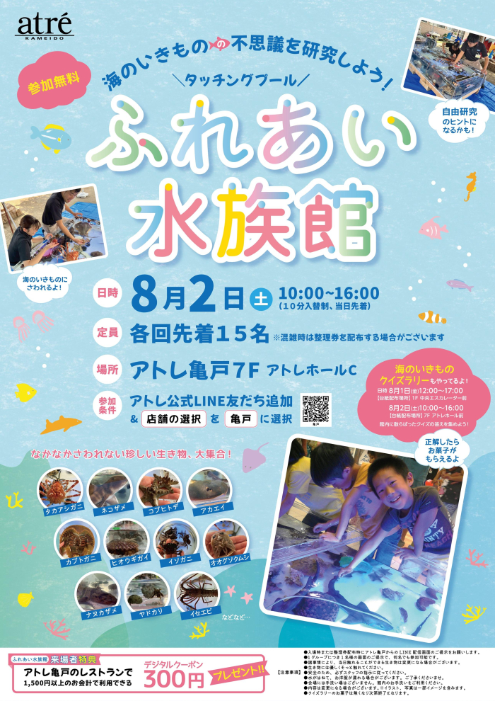 ふれあい水族館～タッチングプール～
