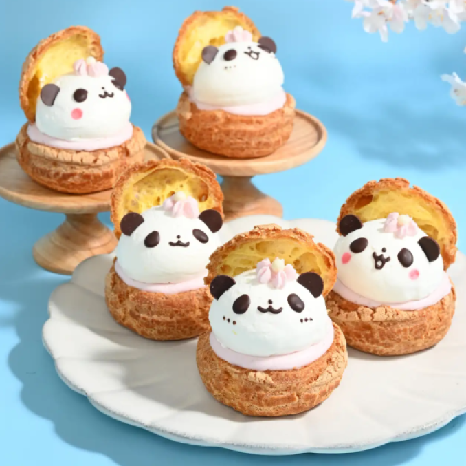 新商品🌸さくらのpandaシュークリーム｜ケーキ・洋菓子 椿屋珈琲
