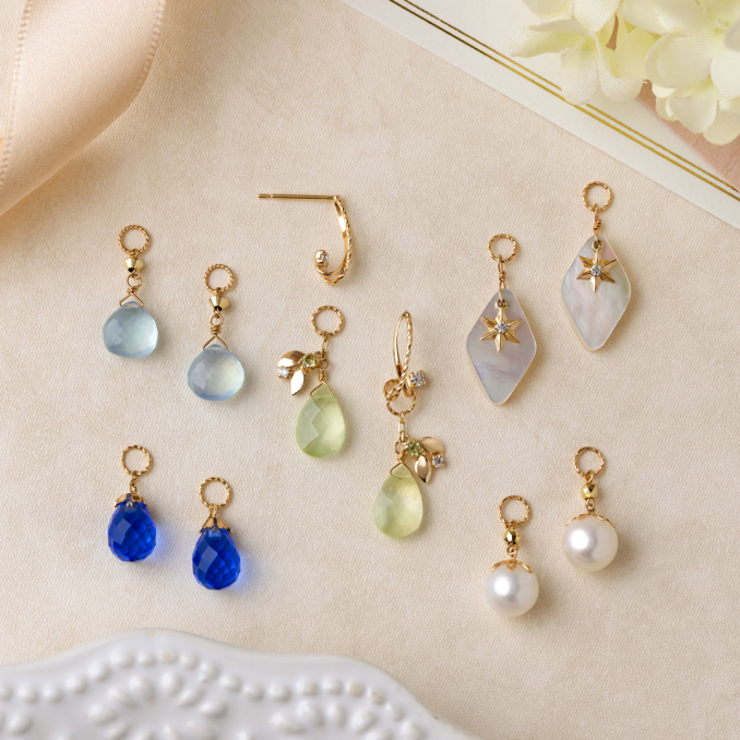お持ちのピアス・イヤリングに通すだけ🪄チャームコレクション