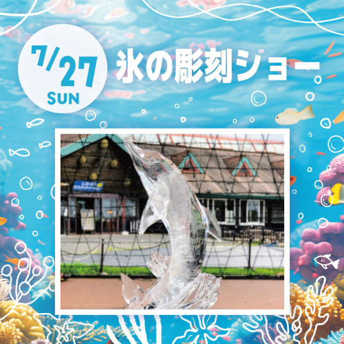 【7/27(日)開催】氷の彫刻ショー❄️