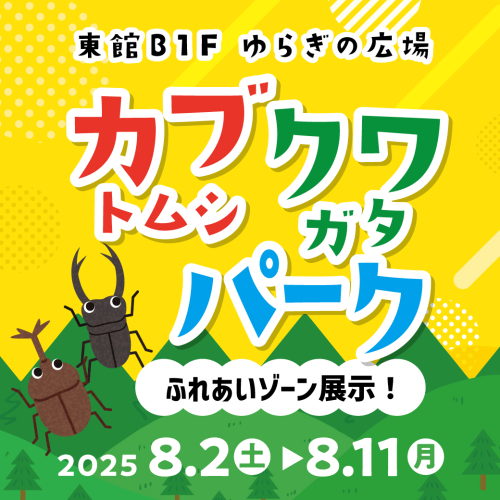 【8月2日～11日】「カブクワパーク」特別イベント開催！