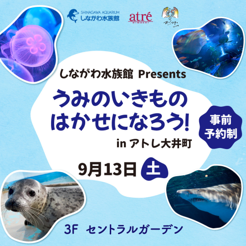 🐟🐠しながわ水族館 Presents うみのいきものはかせになろう！ in アトレ大井町🐬🐧