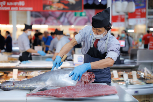 【藤まつり】迫力満点！見応え満載！B1F〈魚力〉による国産生本まぐろの解体ショー🎣