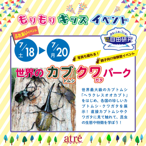 【自由研究イベント】世界のカブクワパーク！