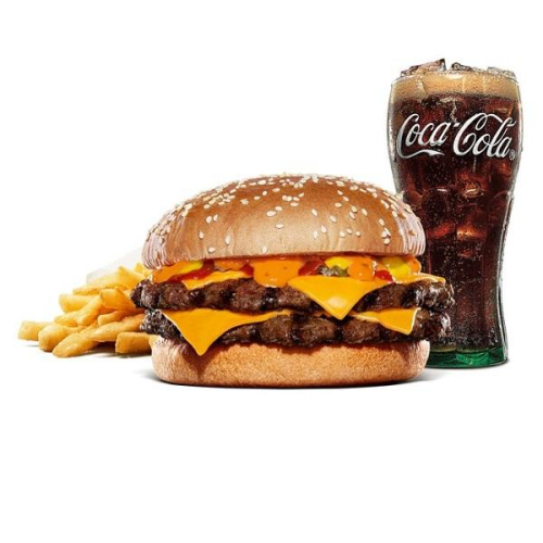 にんにく・ガーリック バーガー　ダブルラージセット