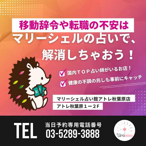 移動辞令や転職の不安は、マリーシェルの占いで解消！