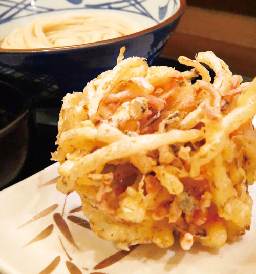 紅ショウガのかき揚げ
