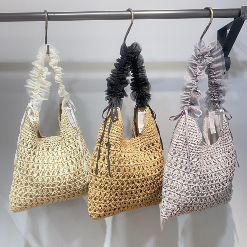 ギャザーショルダーペーパーバッグ👜