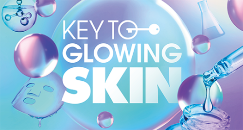 さまざまなスキンケアアイテムが登場する【KEY TO GLOWING SKIN】プロモーションを開催