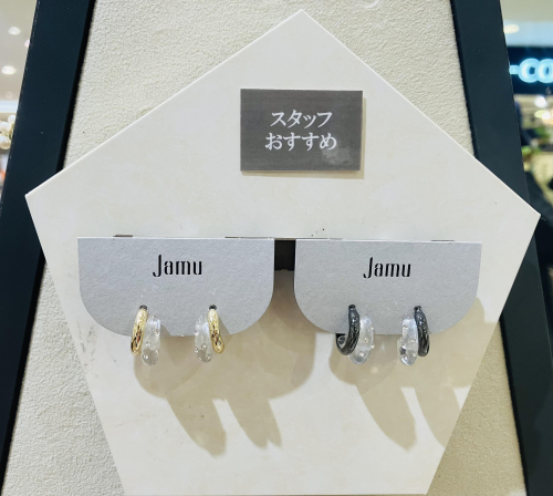 クリア×メタルラインピアス⭐︎