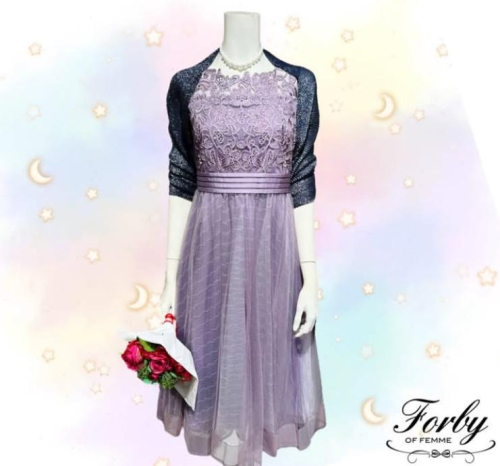 【2階 Forby OF FEMME】チュールと刺繍が華やかドレス♪