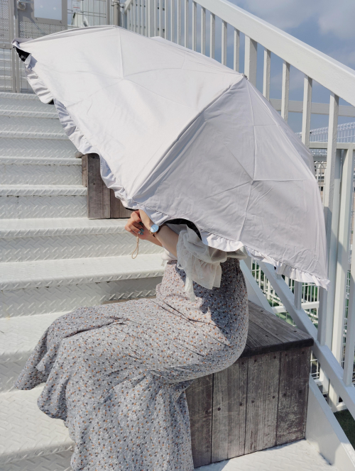 晴天のお出かけには『遮光効果−5℃』の日傘と共に✨