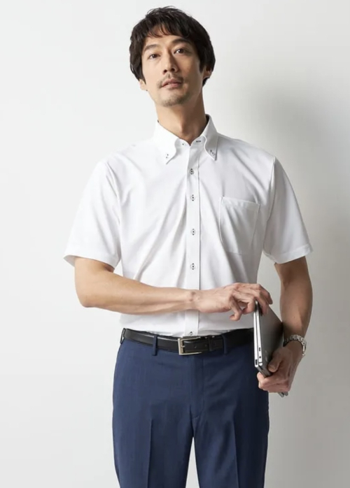 DRY×DRY　半袖Yシャツ