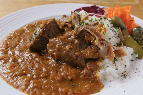 🍛Le Bar a Vin 52｜5時間加熱した牛タンカレーライス　ランチセット
