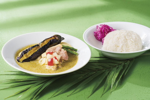 🍛マンゴツリーカフェ｜鶏と茄子のグリーンカレー