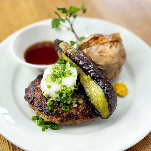 季節野菜の和風ハンブルグステーキ