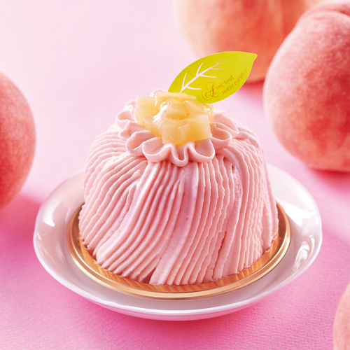 可愛いらしい🍑桃ケーキ