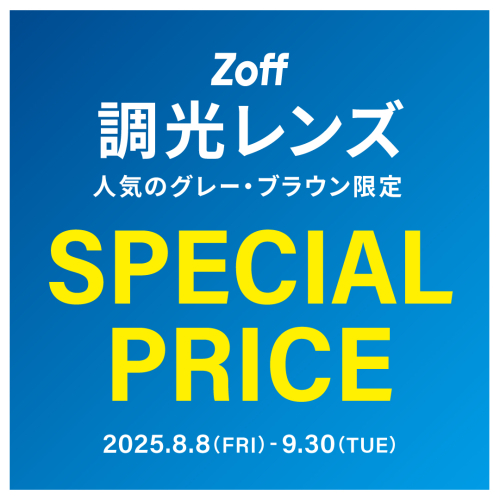 調光レンズ グレー、ブラウン 期間限定スペシャルプライスキャンペーン！