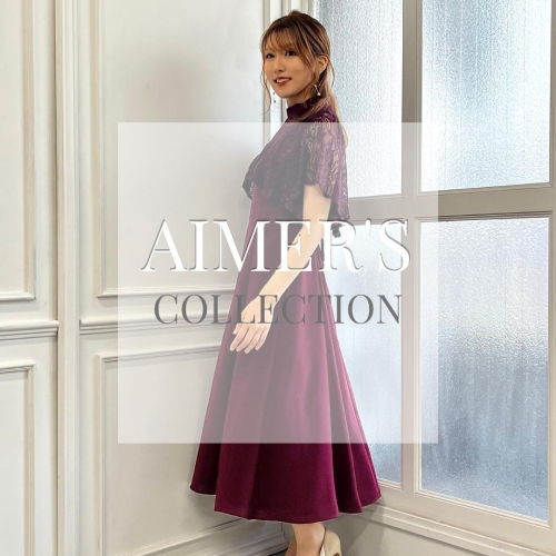 6階AIMER◼︎ レースケープ風スリーブフィット＆フレアドレス◼︎