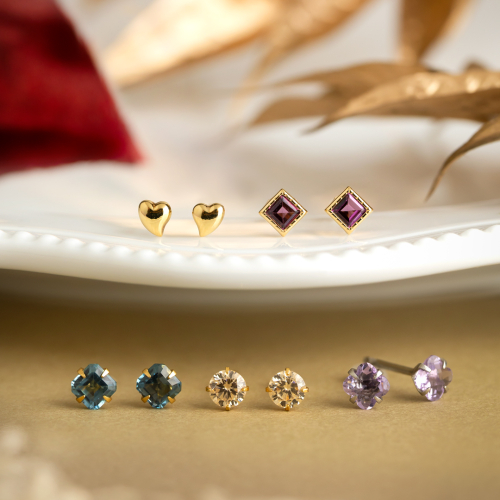 秋カラーのセカンドピアス🍁✨