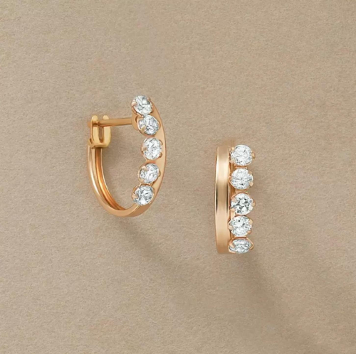 キラキラ可愛いフープピアス✨