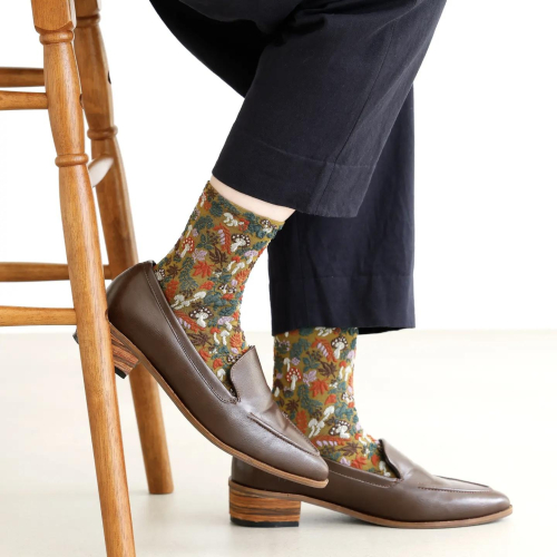 ⁡ 🧦【秋の実り柄ソックスを履いて紅葉狩りはいかがでしょうか?】🍂 ⁡