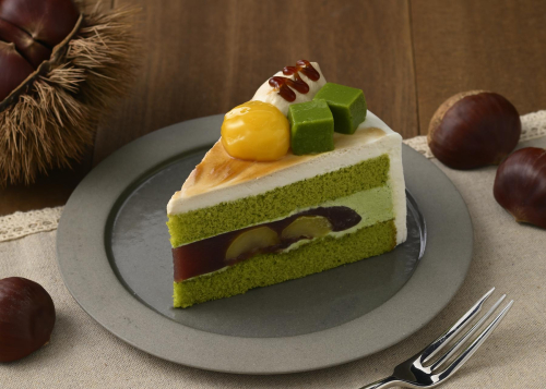 栗ようかんの抹茶ショート