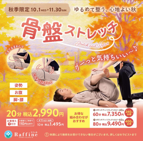 【秋季限定】骨盤ストレッチ