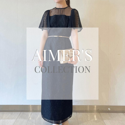 6階AIMER◼︎フラワーレースボリュームスリーブタイトドレス◼︎