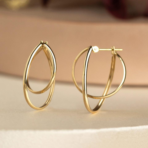 エアリー二連フープピアス❇️