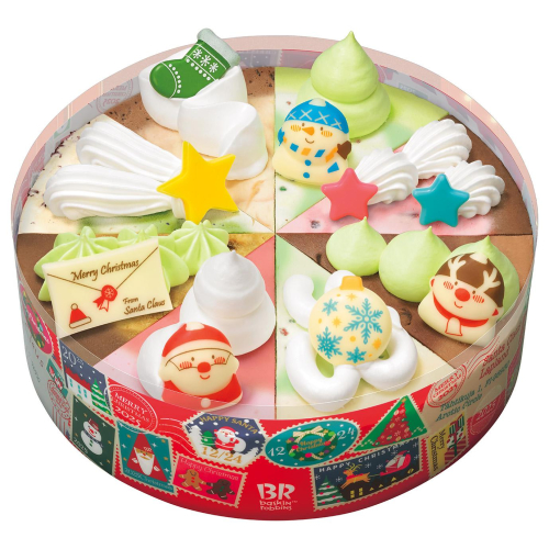 アイスクリームケーキ　クリスマスパレット8