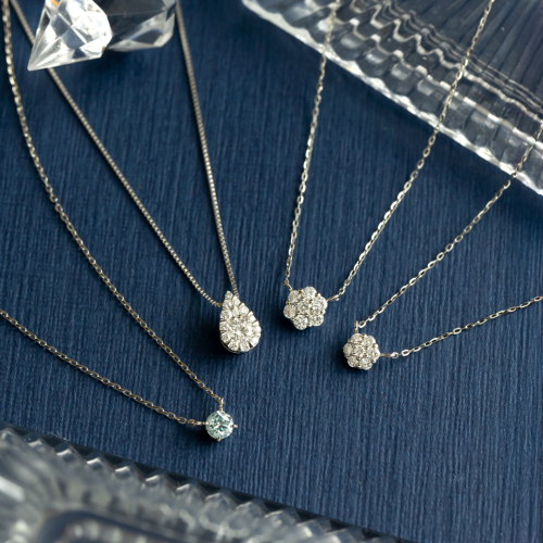 【変色しにくい】プラチナダイヤモンドネックレス💎