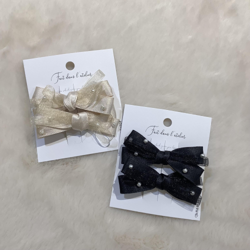 パールとばしリボンセットクリップ🎀