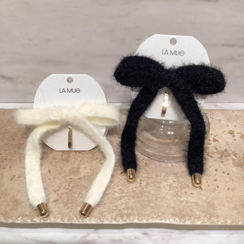 人気アイテム☆ファー素材ヘアアクセサリー