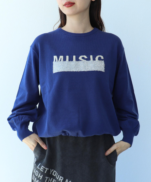 新作のラメLOGOプルオーバー入荷しました♪