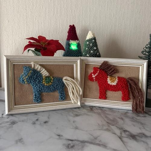 ダーラナホースのフレーム飾り