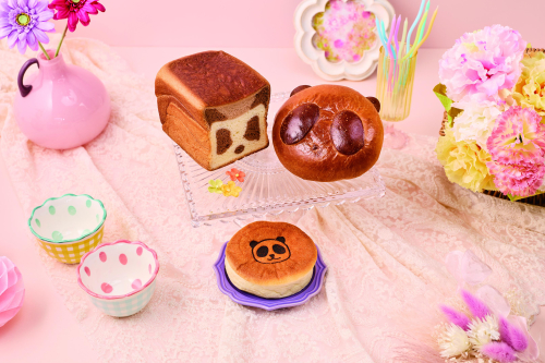 🐼あんパンダ、パンダのクリームパン、パンダ食パン1/2本