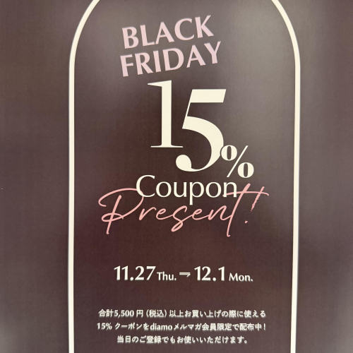 ✨BLACKFRIDAY　Coupon✨