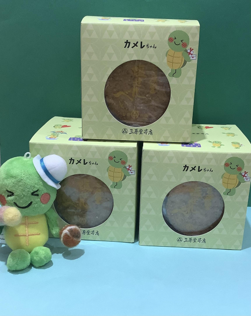 塩せんべい、カメレちゃん箱のご紹介
