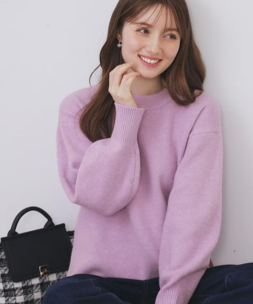 ラメ糸が織りなす⭐︎上品で華やかなボクシーニット