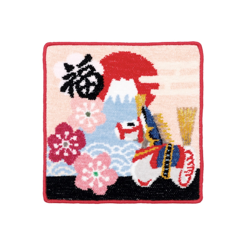 シェニールハンカチ　干支『午』