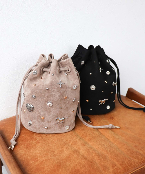 【NEWカラー登場】スエードスタッズドロストBAG