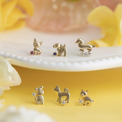 愛らしいワンちゃんソロピアス🐶