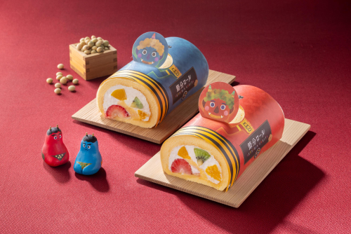 節分フルーツロールケーキ