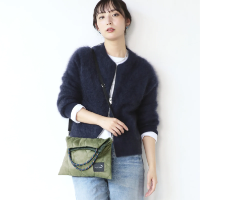 SALE  スエードサコッシュトート