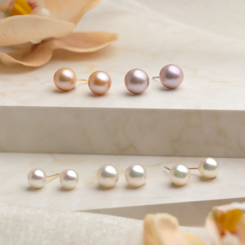 アコヤパール一粒ピアス👂🏻✨