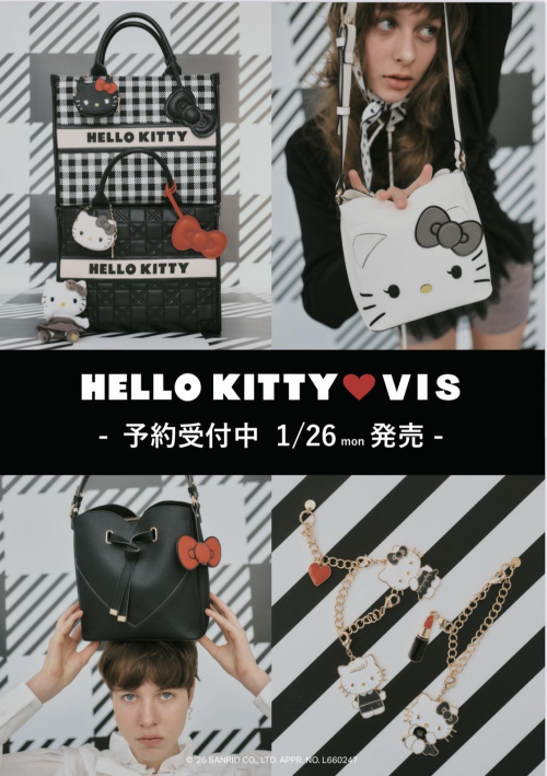 HELLO KITTY×VIS コラボレーションアイテム
