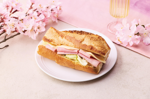 バゲットハムチーズサンド