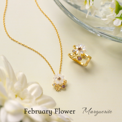 2月誕生花マーガレットジュエリー🌼